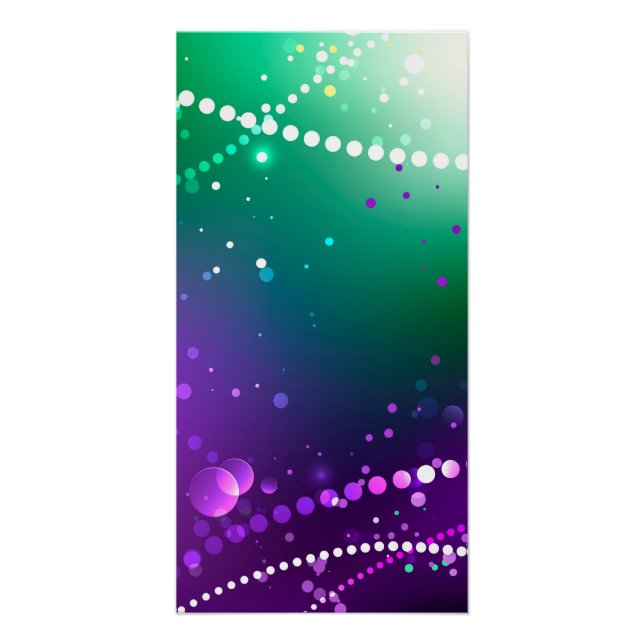 Mardi Gras Festive Purple Background Poster (Front)