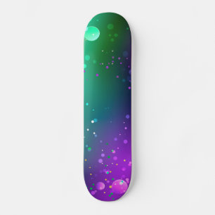 Mardi Gras Festive Purple Background Skateboard