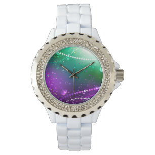 Mardi Gras Festive Purple Background Watch