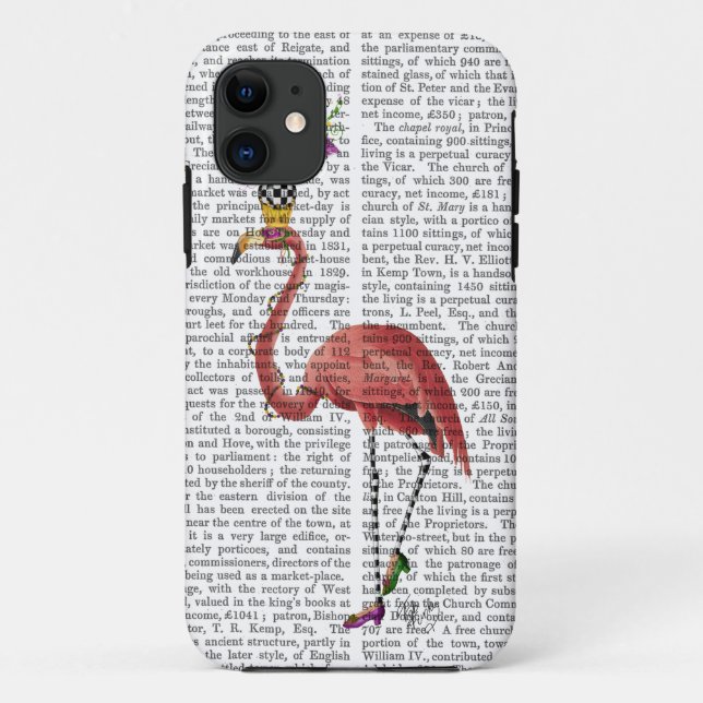 Mardi Gras Flamingo Full Case-Mate iPhone Case (Back)