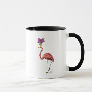 Mardi Gras Flamingo Full Mug