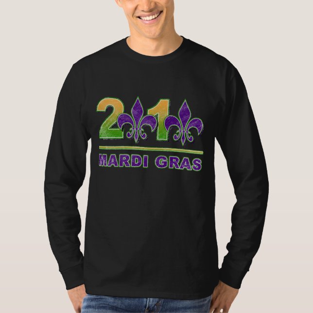 Mardi Gras Fleur-de-Lis 2010 T-Shirt (Front)