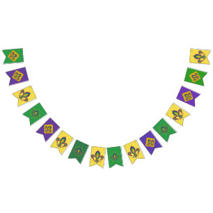 Mardi Gras Fleur De Lis Bunting