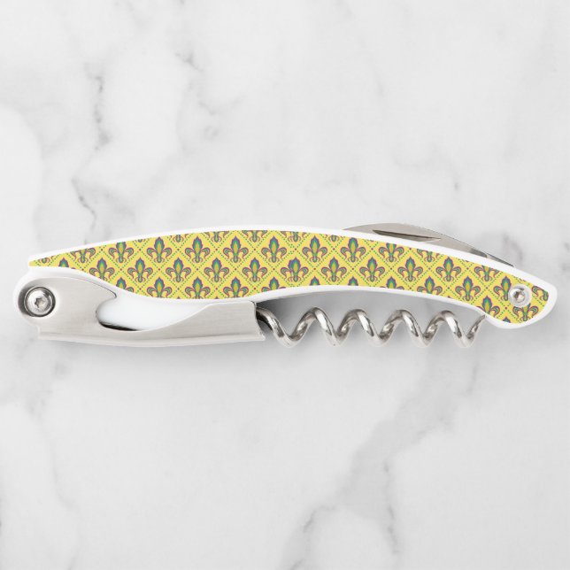 Mardi Gras Fleur De Lis Corkscrew (Front)