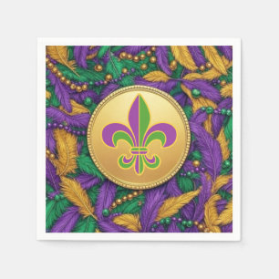 Mardi Gras Fleur de lis Napkin