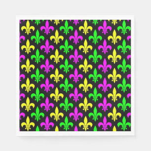 Mardi Gras Fleur De Lis Napkin