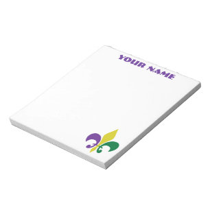 Mardi Gras ~ Fleur De Lis Notepad