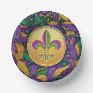 Mardi Gras Fleur de lis Paper Plate