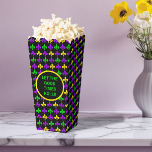 Mardi Gras Fleur de Lis Pattern Custom Favour Box