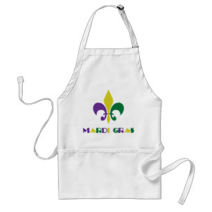 Mardi Gras ~ Fleur De Lis Standard Apron