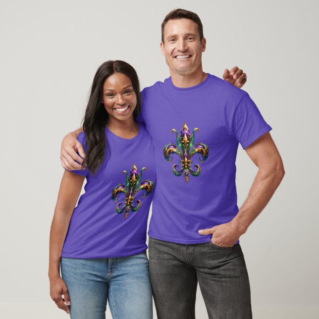 Mardi Gras Fleur de Lis T-Shirt (Unisex)