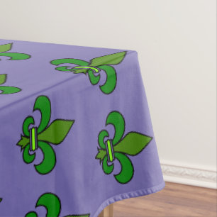 Mardi Gras Fleur de Lis Tablecloth Party Decor
