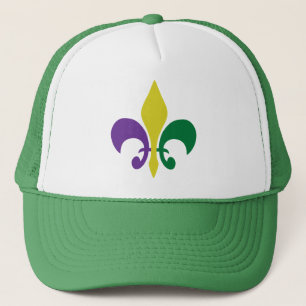 Mardi Gras ~ Fleur De Lis Trucker Hat