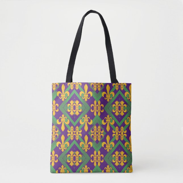 Mardi gras fleur di Lis   Tote Bag (Front)