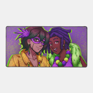 Mardi Gras Friends Desk Mat