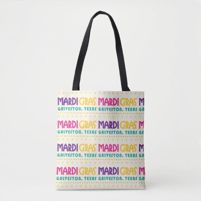 Mardi Gras, Galveston, Texas Tote Bag (Front)