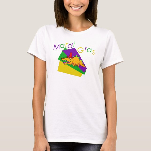 Mardi Gras Gator T-Shirt (Front)