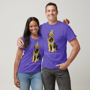 Mardi Gras German Shepherd T-Shirt