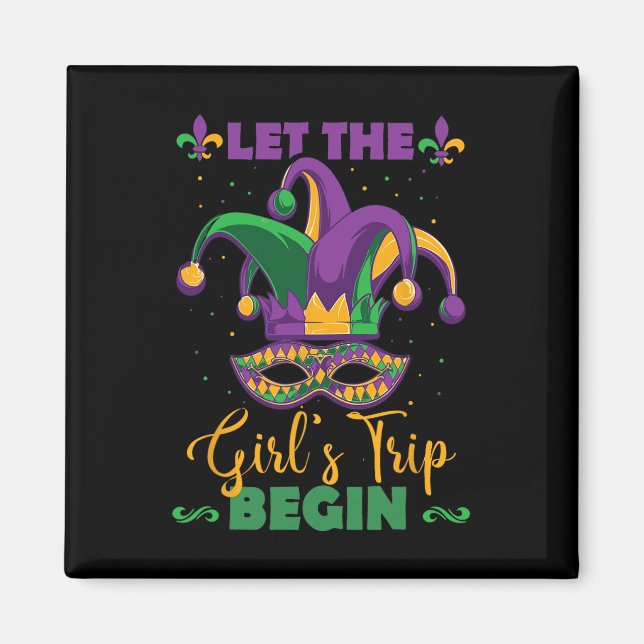 Mardi Gras Girl's Weekend  Magnet (Front)