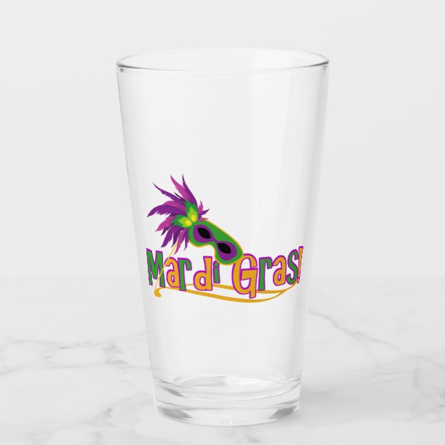 Mardi Gras Glass (Front)