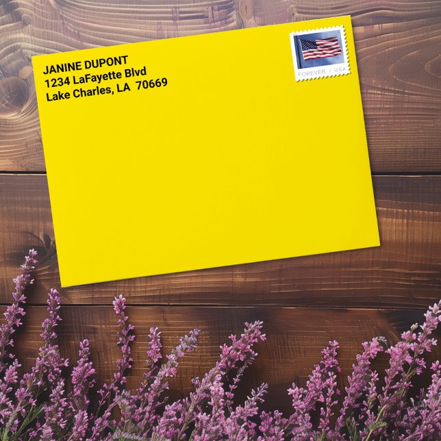 Mardi Gras Gold Custom Address Envelope (Creator Uploaded)
