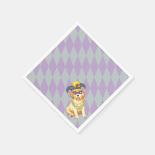 Mardi Gras Golden Napkin