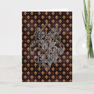 Mardi Gras Greeting Card, Let the Good Times Roll Card