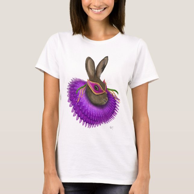 Mardi Gras Hare 4 T-Shirt (Front)