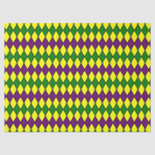 Mardi Gras Harlequin Jester Pattern Tissue Paper