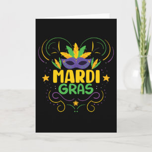 Mardi Gras Holiday Card