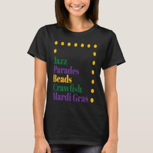Mardi Gras Holiday Masquerade Carnival Costume Mat T-Shirt