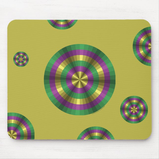 Mardi Gras Illusion Mousepad (Front)