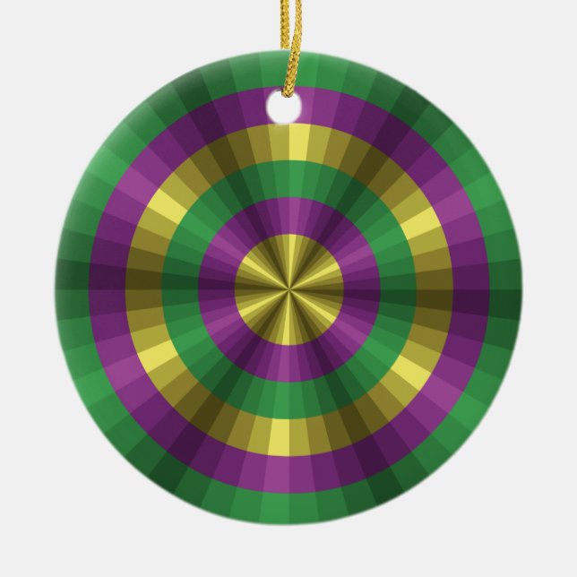 Mardi Gras Illusion Ornament (Front)