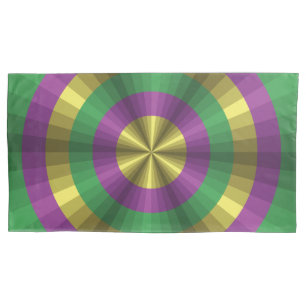 Mardi Gras Illusion Pillow Case