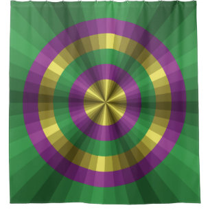 Mardi Gras Illusion Shower Curtain
