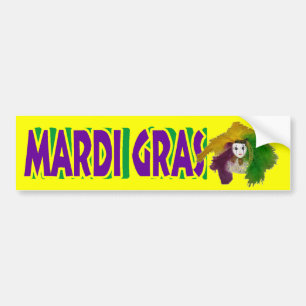 Mardi Gras Indian Mask Bumper Sticker