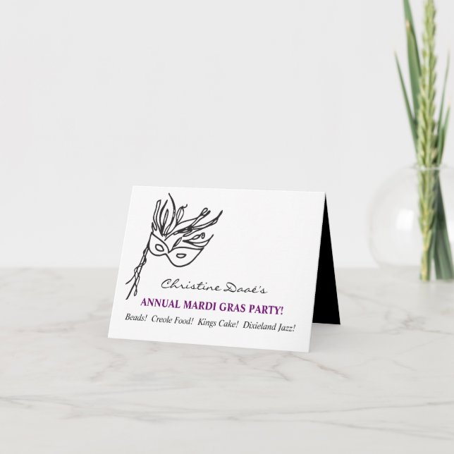 Mardi Gras! Invitation (Front)