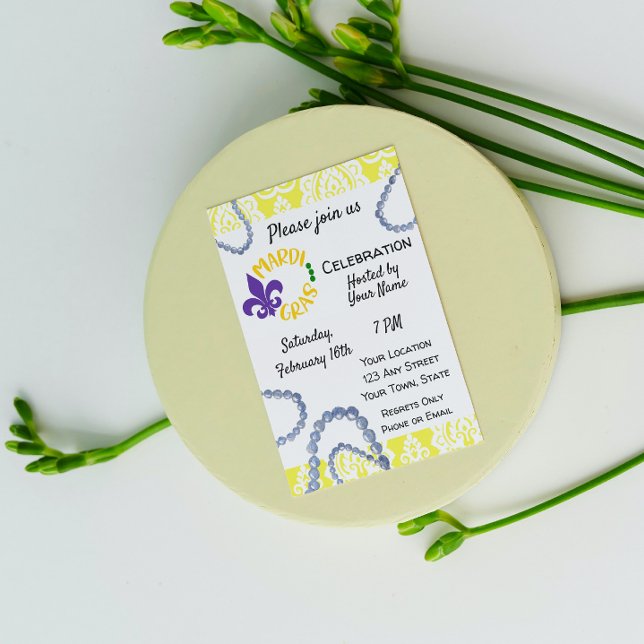 Mardi Gras Invitation (Creator Uploaded)