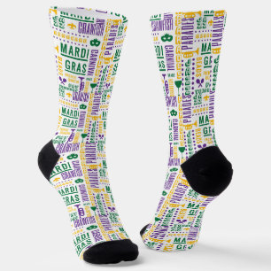Mardi Gras Jazz Socks