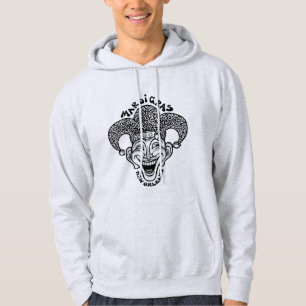 Mardi Gras Jester b/w Hoodie