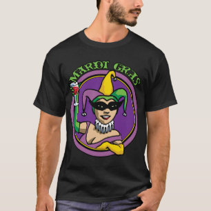 Mardi Gras Jester Girl T-Shirt