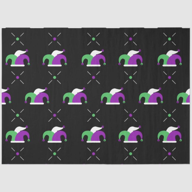 Mardi Gras Jester Hat Tissue Paper (Front)