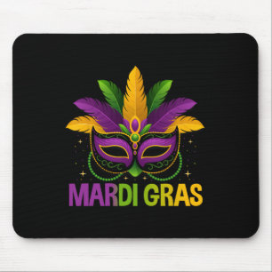 Mardi Gras Jester Mask Costume Kids Girls Boys Men Mouse Pad
