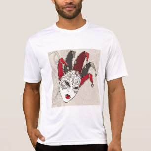Mardi Gras Jester Mask Venetian Carnival T-Shirt