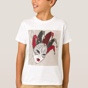 Mardi Gras Jester Mask Venetian Carnival T-Shirt