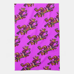 Mardi Gras Jester Tea Towel