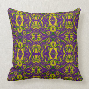 Mardi Gras Kaleidoscope Cushion
