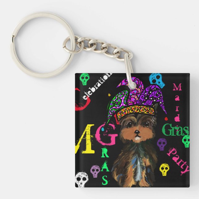 Mardi GRAS Key Ring (Front)
