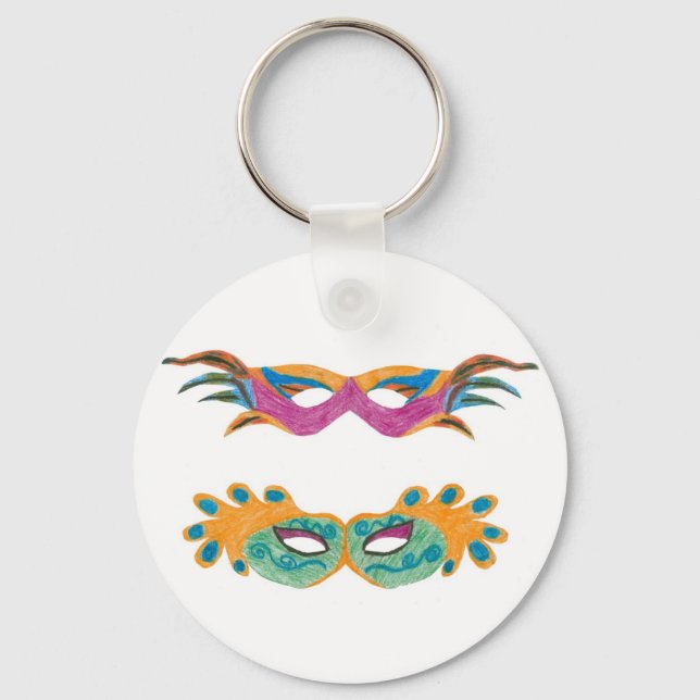 Mardi Gras Keychain (Front)