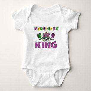 Mardi Gras King Baby Bodysuit